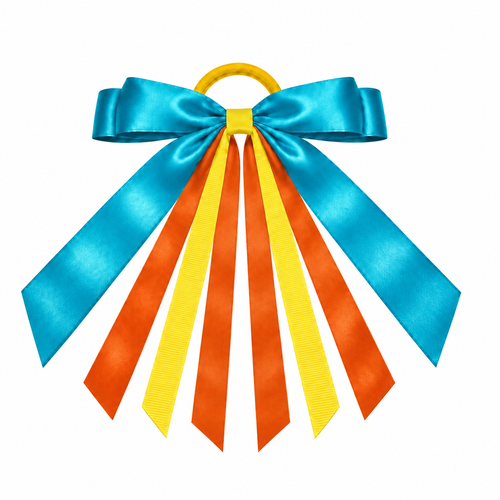 Aqua blank ribbon